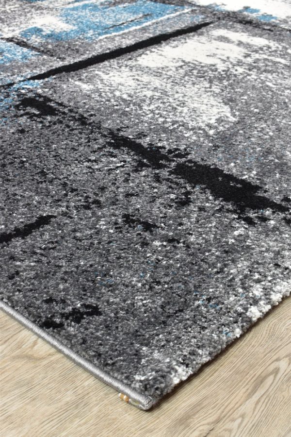 Nova 53A Grey Turquoise Rug by Austex Online Hot Sale