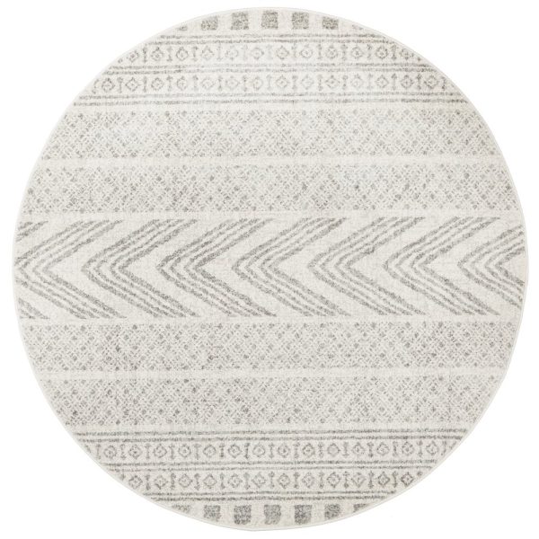 Mirage 359 Round Rug (Grey) by Rug Culture For Discount