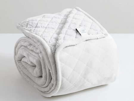 Heston Sherpa Ultra Soft Velvet Blanket SILVER LINE by Renee Taylor Online