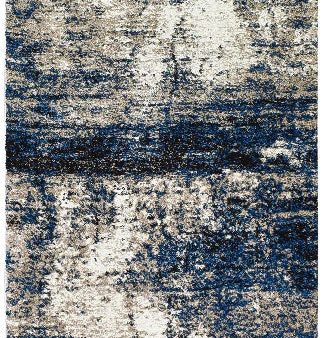 Millard 651 White Blue Runner Rug by Austex Hot on Sale