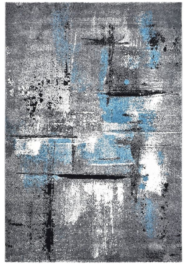 Nova 53A Grey Turquoise Rug by Austex Online Hot Sale