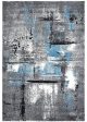 Nova 53A Grey Turquoise Rug by Austex Online Hot Sale