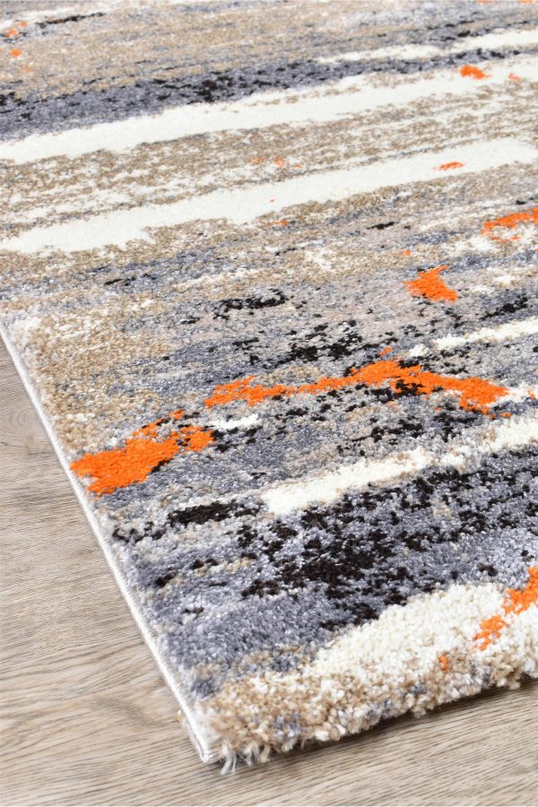 Millard 696 Beige Orange Rug by Austex on Sale