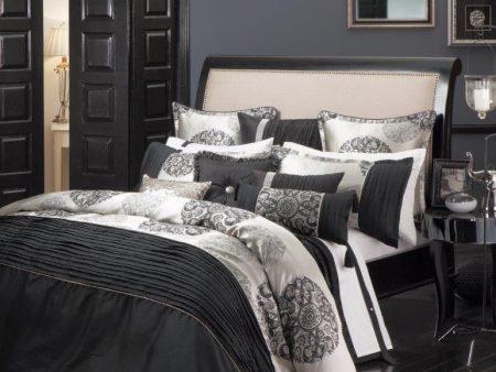 Siam Black Pillowcase by Davinci For Discount