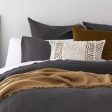 Eucla Charcoal European Pillowcase by Bambury Online Sale