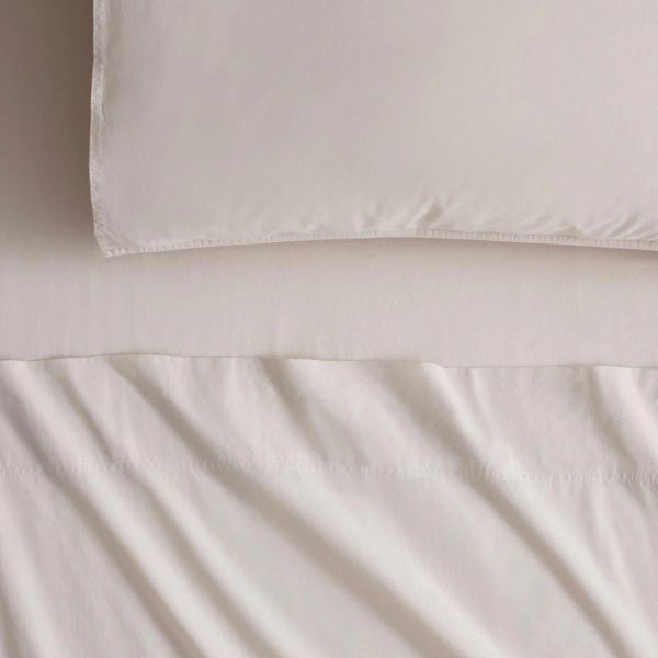 Bayley Percale SHEET SET Pebble by Sheridan Hot on Sale