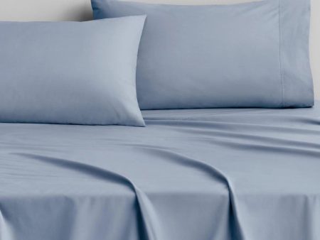 Byren Percale Sheet Set  BLUE MIST by Sheridan For Discount