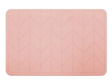 Algodon  DRI Stone Bath  Kitchen Mat BLUSH Discount