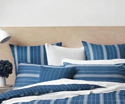 Bramwell Indigo European Pillowcase by Sheridan on Sale