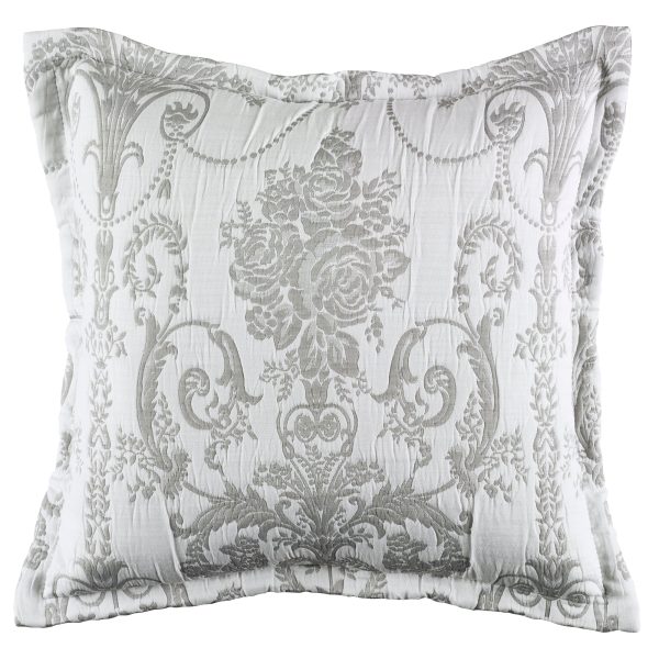 Olivia Square Grey Cushion by Bianca Sale