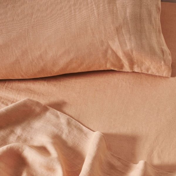 Nimes Pure Linen Clay SHEET SET by LINEN HOUSE For Sale