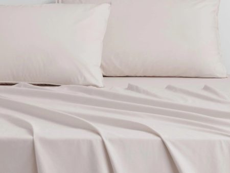 Bayley Percale SHEET SET Pebble by Sheridan Hot on Sale