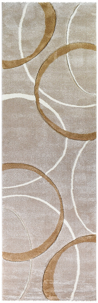 Millard 798 Beige Dark Beige Runner Rug by Austex Online Hot Sale