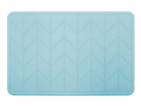 Algodon  DRI Stone Bath  Kitchen Mat MISTY BLUE Hot on Sale