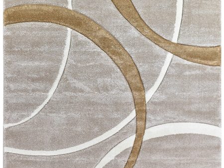 Millard 798 Beige Dark Beige Rug by Austex Cheap