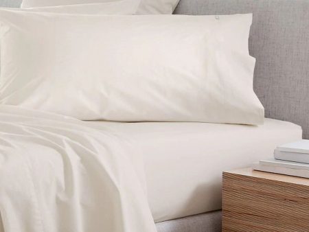 300TC Classic Percale Pillowcase Pair CHALK by Sheridan Discount