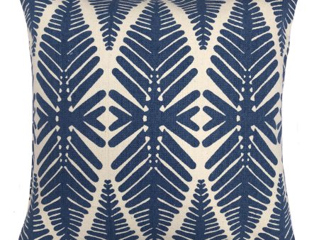 Trapeze Navy Square Filled Cushion 50 x 50cm by Zaab For Cheap