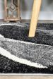 Millard 37 Dark Grey White Runner Rug by Austex Online now