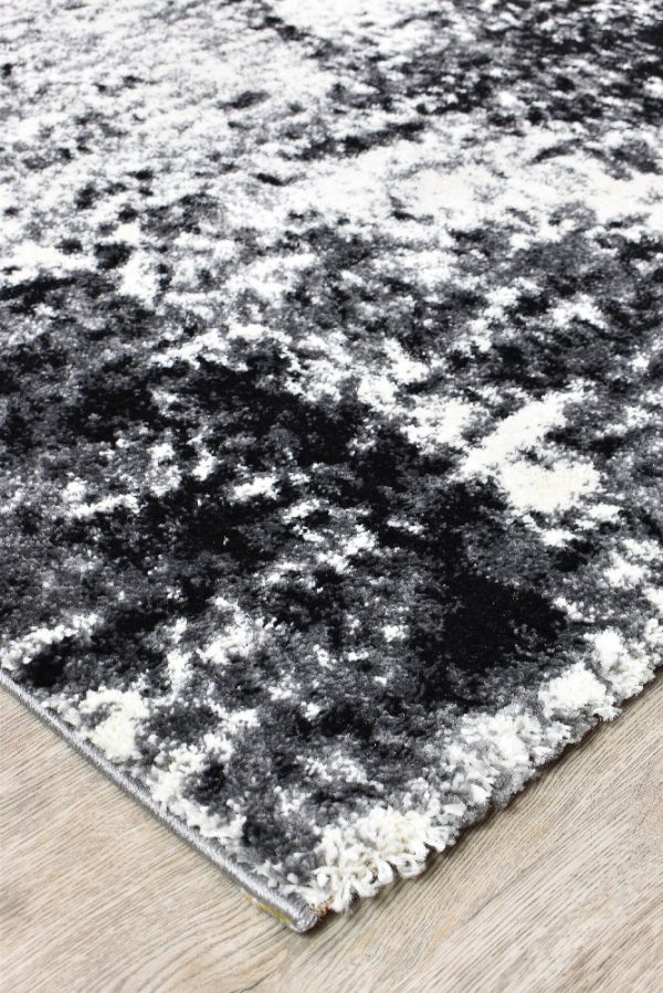 Millard 651 Black White Rug by Austex For Discount