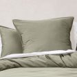 Nara Moss European Pillowcase by Linen House Supply