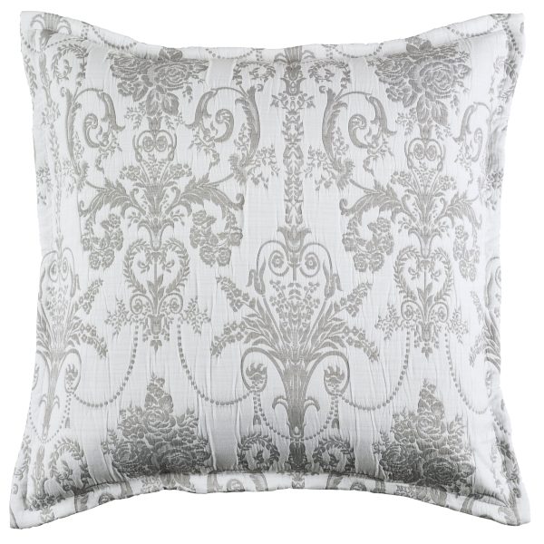 Olivia Grey European Pillowcase by Bianca For Discount