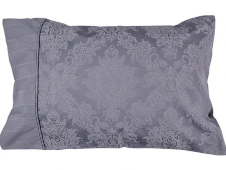 Hopkin Slate Standard Pillowcase Pair by Sheridan Fashion