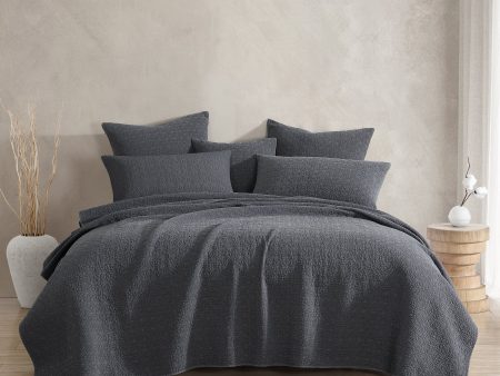 Kayo Charcoal Coverlet Set by Logan and Mason Platinum Sale