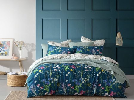 Floriana Teal Quilt Cover Set by Logan and Mason Online Sale