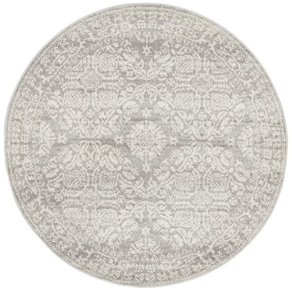 Mirage 358 Round Rug (Silver) by Rug Culture Online