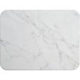 Algodon  DRI Stone Bath  Kitchen Mat WHITE MARBLE For Discount