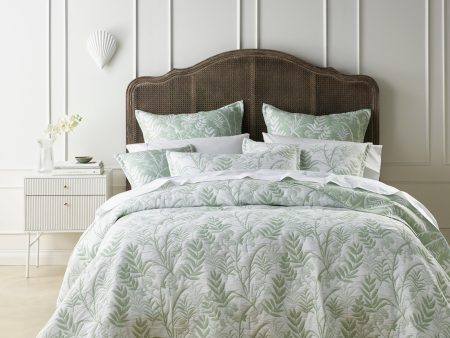 Eden Sage Bedspread Set By Bianca on Sale