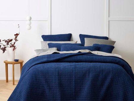 Bianca Turin Indigo Coverlet Set Navy Online Hot Sale