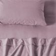 Flannelette Plain-Dyed Lavender Sheet Set by LINEN HOUSE For Sale