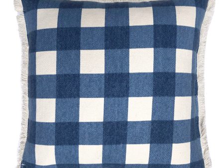 Alana Navy Square Filled Cushion 50 x 50cm by Zaab For Cheap