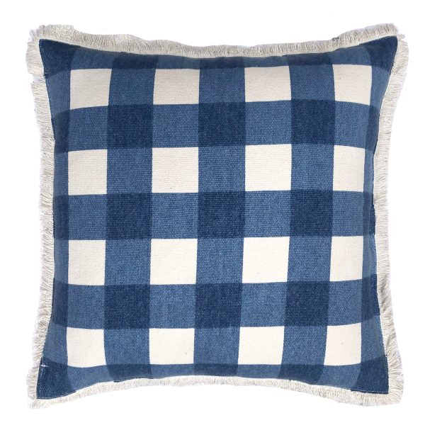 Alana Navy Square Filled Cushion 50 x 50cm by Zaab For Cheap