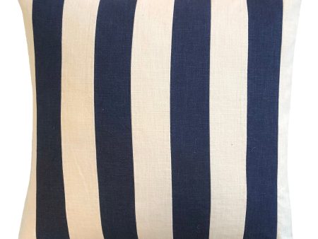 Portobello Navy Square Filled Cushion 50 x 50cm by Zaab Hot on Sale