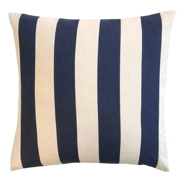 Portobello Navy Square Filled Cushion 50 x 50cm by Zaab Hot on Sale