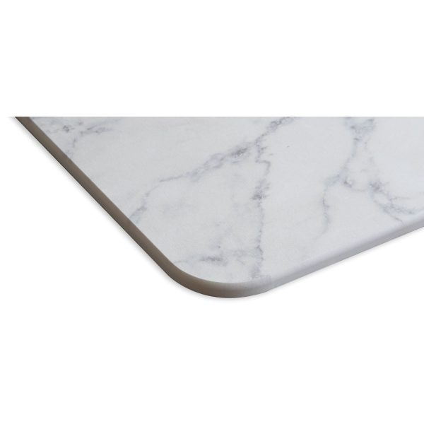 Algodon  DRI Stone Bath  Kitchen Mat WHITE MARBLE For Discount