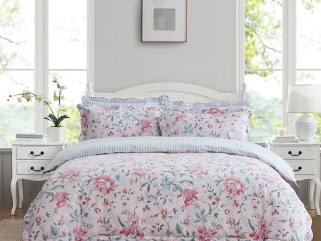 Edita s Garden Blush Quilt Cover Set by Laura Ashley For Sale