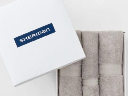 Luxury Egyptian Towel Gift Set by Sheridan CLOUD GREY Hot on Sale