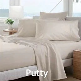 300TC Classic Percale Pillowcase Pair PUTTY by Sheridan For Sale