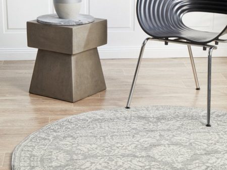 Mirage 358 Round Rug (Silver) by Rug Culture Online