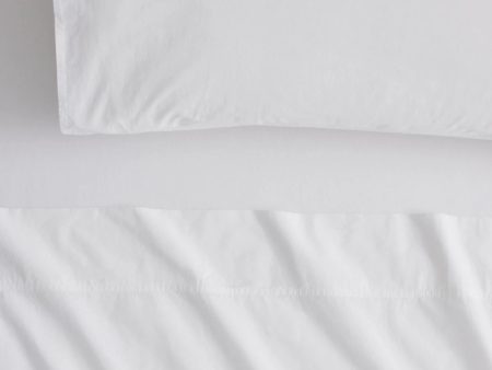 Bayley Percale SHEET SET White by Sheridan Sale