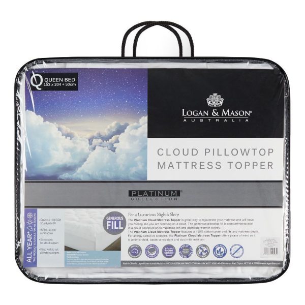 Cloud White Mattress Topper by Logan and Mason Supply