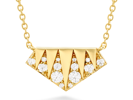 Hearts On Fire Triplicity Golden Diamond Necklace Hot on Sale