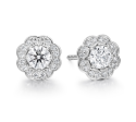 Lorelei Diamond Halo Stud Earrings Supply