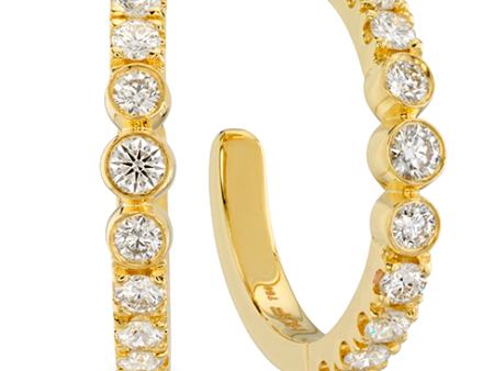 Hearts On Fire Copley Bezel Hoop Diamond Earrings For Discount