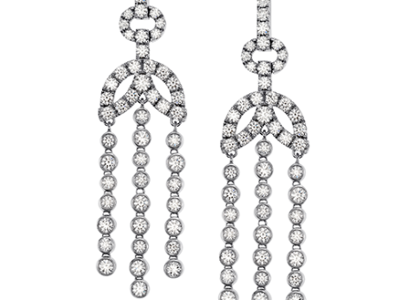 Hearts On Fire Copley Bezel Chandelier Diamond Earrings For Sale