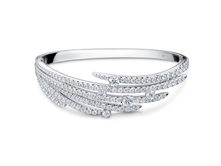 Vela French Cut Pave Bangle For Discount