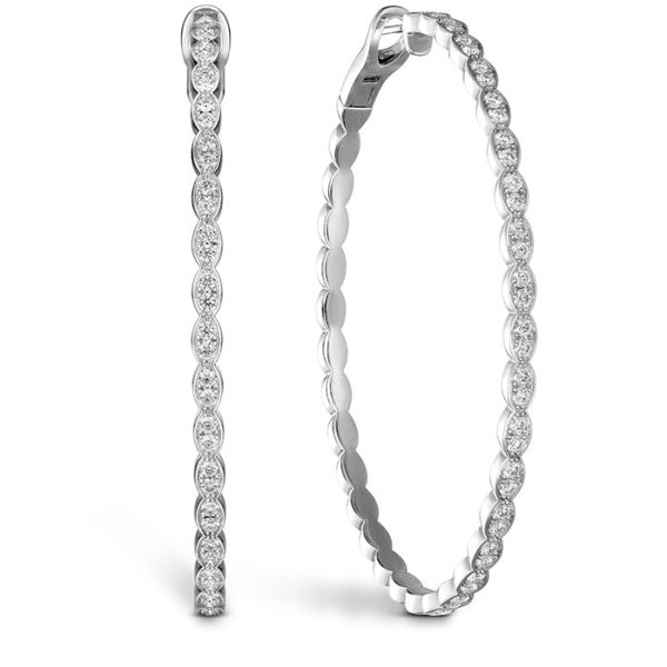 Hearts On Fire Lorelei Floral Large Oval Hoop Diamond Earrings Online